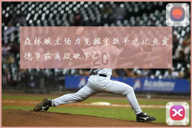 森林狼主场力克掘金扳平总比分爱德华兹高效砍下27分